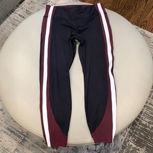 Athleta Crunch Colorblock 7/8 Tight Supersonic, size LG